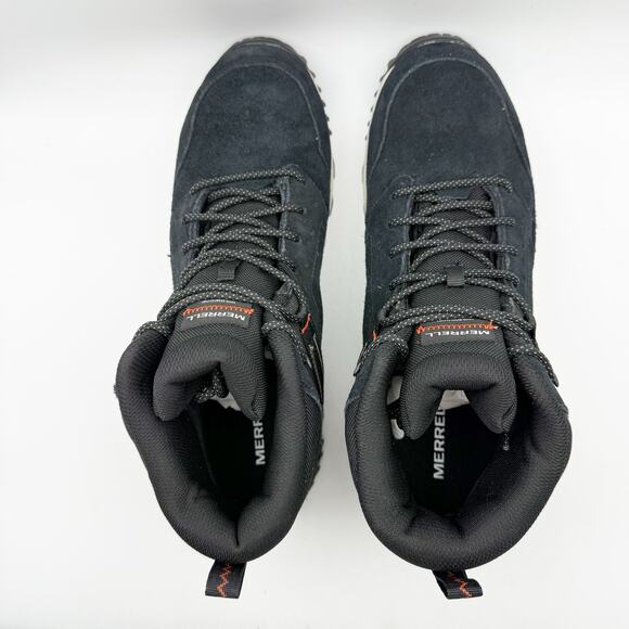 Merrell Mens Wildwood Mid LTR Hiking Boots US 11.5 M Black Waterproof EUC - Picture 9 of 12